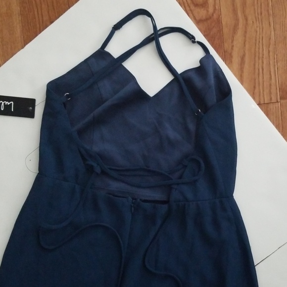 Lulus Navy Blue Love Lace Up Maxi Dress - Picture 5 of 8